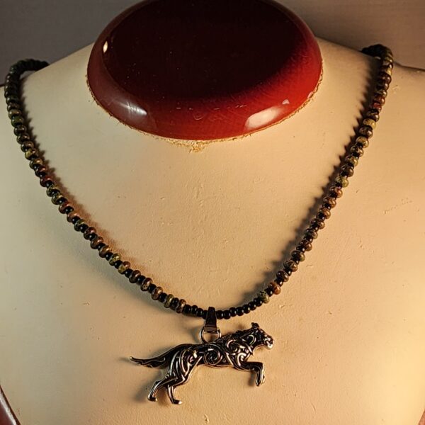 Dragons blood jasper necklace