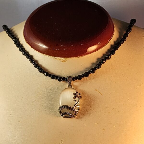 Black tourmaline necklace
