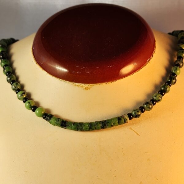 Ruby zoisite necklace