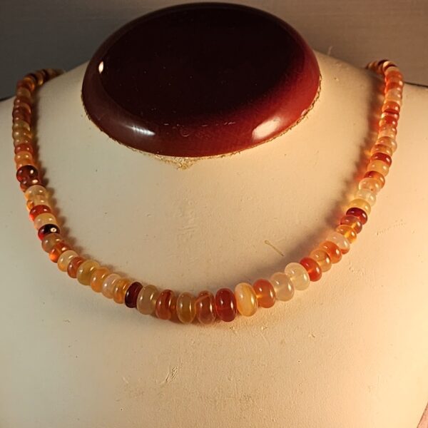 Carnelian and copper necklace