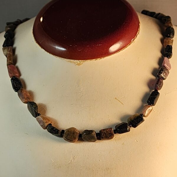 Rainbow tourmaline necklace
